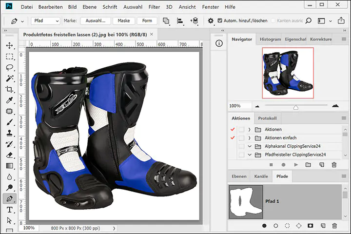 Produktfoto, freigestellt, vor weißem Hintergrund, Motorsport, Motorrad, Zubehör, Stiefel Freisteller Motorrad Stiefel