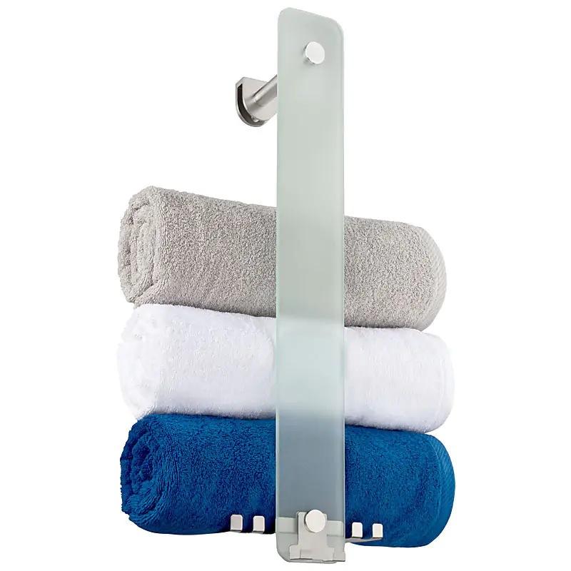 Produktfoto Handtuchhalter, dekoriert mit Handtüchern Produktbild, Standard-Produktfoto Hängeregal, Handtuchhalter