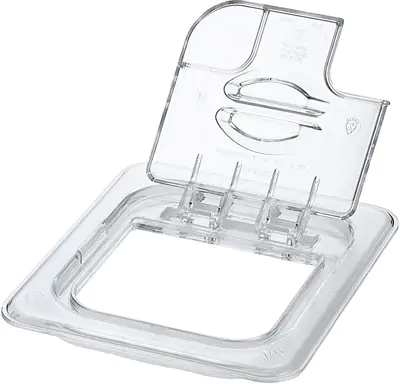 Produktfoto eines transparenten Kunststoffartikels Produktfoto klappbarer transparenter Deckel
